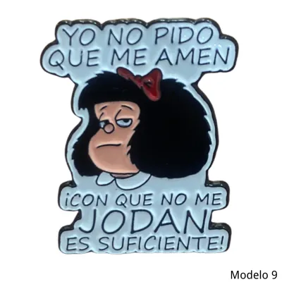 Pin Mafalda Metal 9 Jodan