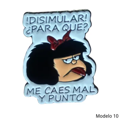 Pin Mafalda Metal 10 Lengua Afuera