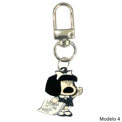 Mini Llavero Mafalda Metal 4 Lleva Periodido