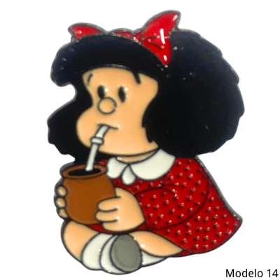 Pin Mafalda Metal 14 Mate