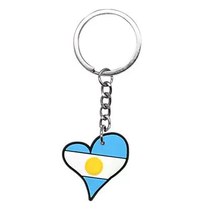 Mini Llavero Goma 2 Corazon