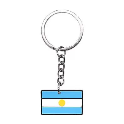 Mini Llavero Goma 6 Bandera