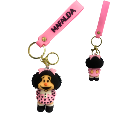 Llavero Mafalda Goma Rosa