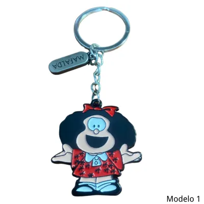 Llavero Mafalda Metal 1 + Nombre