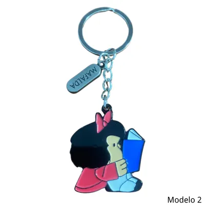 Llavero Mafalda Metal 2 + Nombre