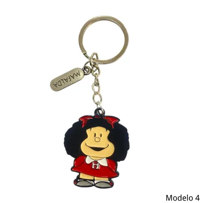 Llavero Mafalda Metal 4 Clasico + Nombre